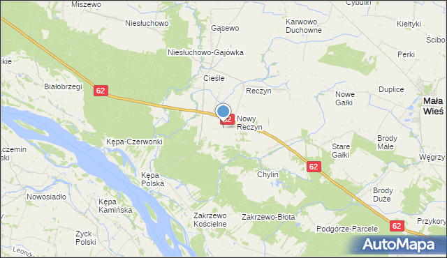 mapa Cieśle Nowe, Cieśle Nowe na mapie Targeo